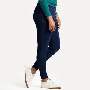 Betabrand Skinny Dark Indigo Yoga Denim Jeans